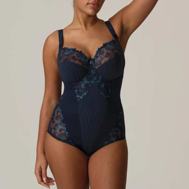 BODY DEAUVILLE FULL CUP B-F VELVET BLUE PRIMA DONNA 